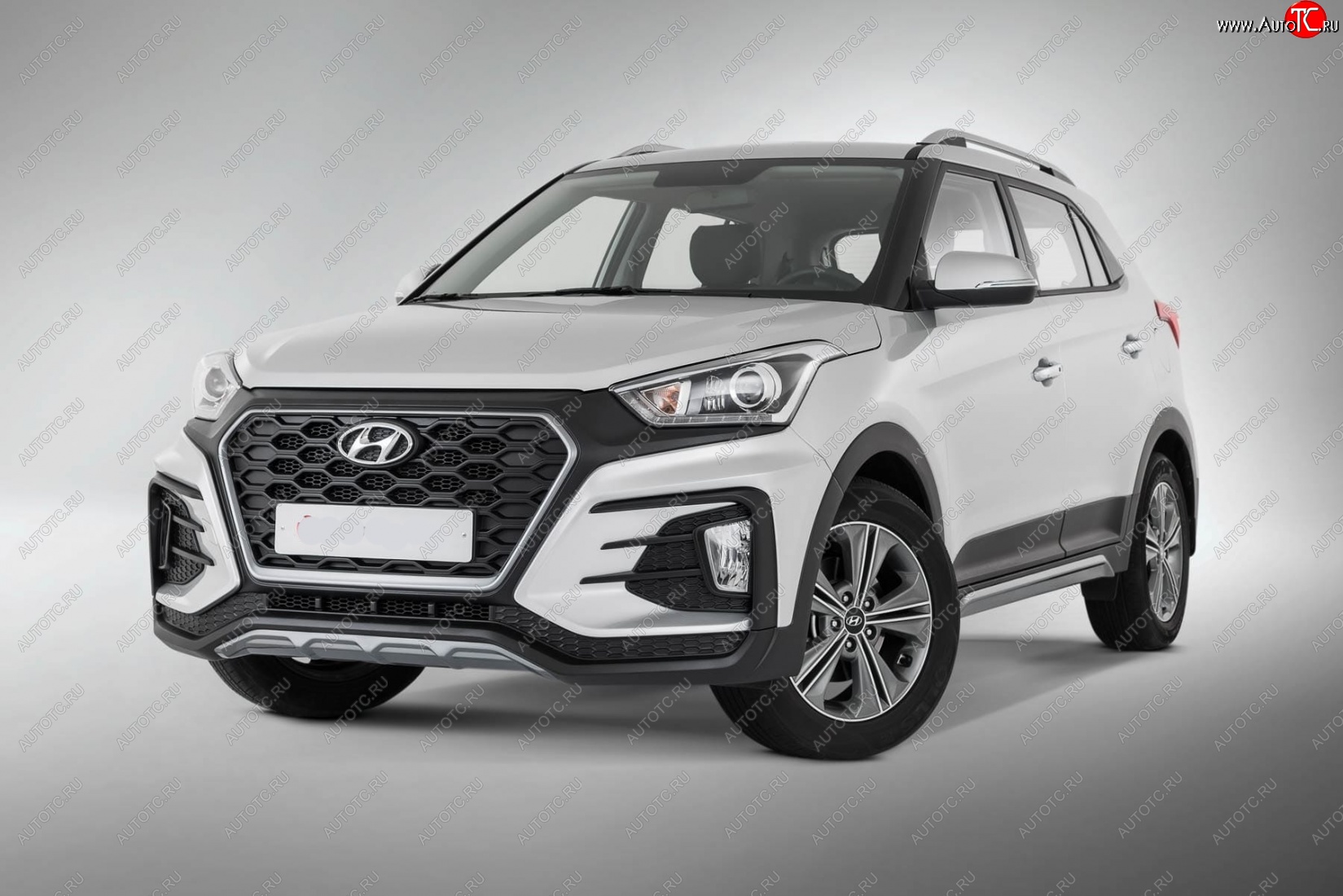 22 499 р. Передний бампер Xmug Hyundai Creta GS рестайлинг (2019-2021) (Неокрашенный)  с доставкой в г. Керчь
