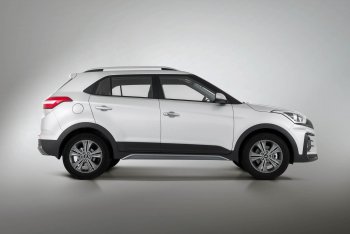 9 899 р. Пороги накладки штатного обвеса Xmug  Hyundai Creta  GS (2015-2021) дорестайлинг, рестайлинг (Неокрашенные)  с доставкой в г. Керчь. Увеличить фотографию 2