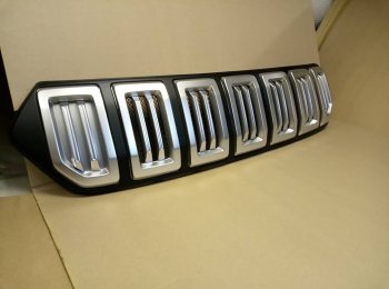 8 099 р. Решётка радиатора Next Hyundai Creta GS дорестайлинг (2015-2019) (цвет: Чёрный матовый с серебристым выделением ноздрей)  с доставкой в г. Керчь. Увеличить фотографию 9
