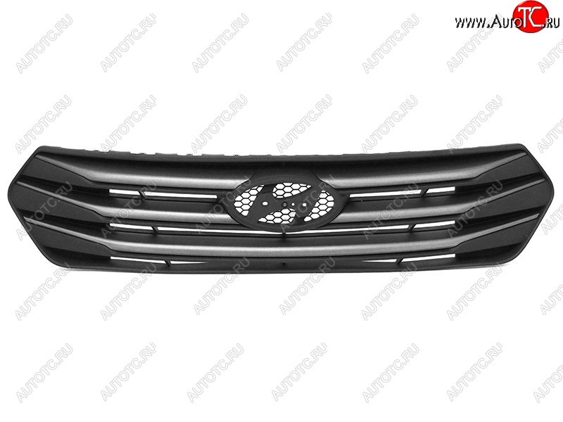 3 199 р. Решётка радиатора SAT (хром)  Hyundai Creta  GS (2015-2019) дорестайлинг (Цвет: серый.)  с доставкой в г. Керчь