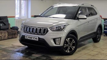8 099 р. Решётка радиатора Next Hyundai Creta GS дорестайлинг (2015-2019) (цвет: Чёрный матовый с серебристым выделением ноздрей)  с доставкой в г. Керчь. Увеличить фотографию 4