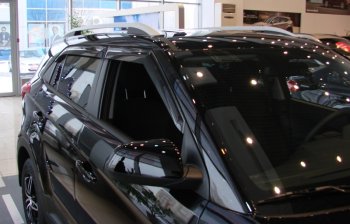 3 199 р. Дефлектора окон SIM Hyundai Creta GS рестайлинг (2019-2021)  с доставкой в г. Керчь. Увеличить фотографию 3