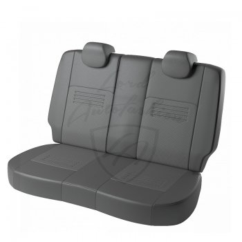 8 749 р. Чехлы для сидений (к-я Comfort) Lord Autofashion Турин (экокожа)  Hyundai Creta  GS (2015-2021) дорестайлинг, рестайлинг (Серый, вставка Серая)  с доставкой в г. Керчь. Увеличить фотографию 3