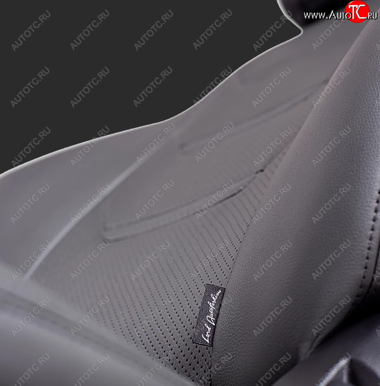 7 399 р. Чехлы для сидений Lord Autofashion Турин 2 (экокожа, спинка 60/40, 2 Г-образных подголовника)  Hyundai Creta  GS (2015-2021) дорестайлинг, рестайлинг (Серый, вставка серая/серая, строчка серая)  с доставкой в г. Керчь