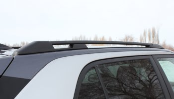 8 649 р. Комплект рейлингов АПС  Hyundai Creta  SU (2020-2022) (Черные, без поперечин)  с доставкой в г. Керчь. Увеличить фотографию 3