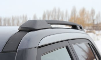 8 649 р. Комплект рейлингов АПС  Hyundai Creta  SU (2020-2022) (Черные, без поперечин)  с доставкой в г. Керчь. Увеличить фотографию 4