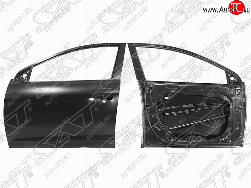 8 799 р. Левая дверь передняя SAT  Hyundai Elantra  AD (2016-2020) дорестайлинг, рестайлинг (Неокрашенная)  с доставкой в г. Керчь