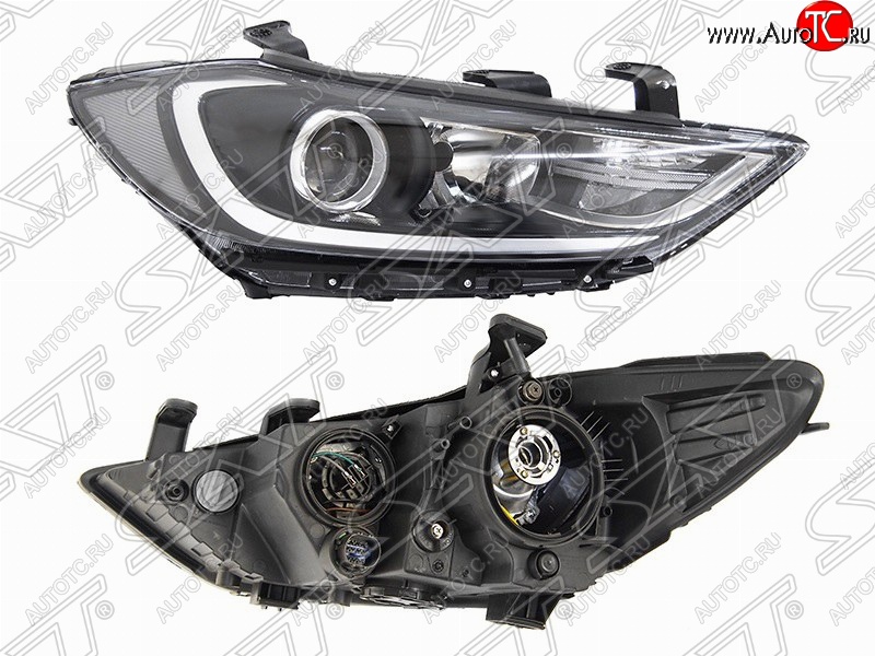 5 699 р. Правая фара передняя SAT Hyundai Elantra AD дорестайлинг (2016-2019)  с доставкой в г. Керчь