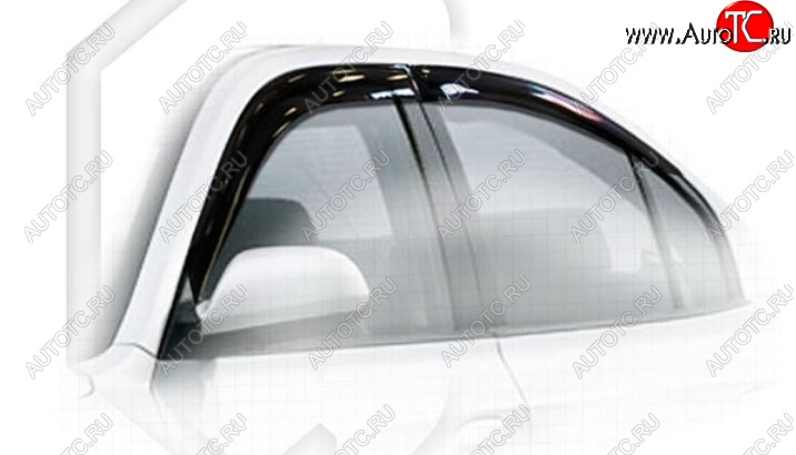 1 999 р. Дефлектора окон CA-Plastiс (ТагАЗ) Hyundai Elantra XD седан дорестайлинг (2000-2003) (Classic полупрозрачный, Без хром.молдинга, Крепление только на скотч)  с доставкой в г. Керчь