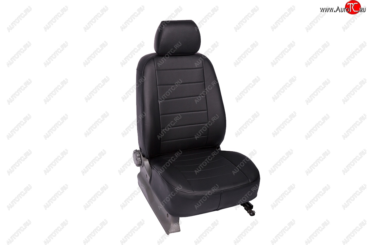 5 999 р. Чехлы для сидений SeiNtex (экокожа, 40/60) Hyundai Elantra HD (2006-2011) (черный)  с доставкой в г. Керчь