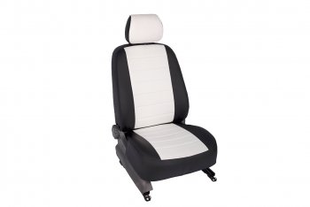 Чехлы для сидений SeiNtex (экокожа, 40/60) Hyundai Elantra  HD (2006-2011) (черный/белый)