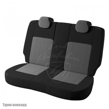 4 699 р. Чехлы для сидений Lord Autofashion Турин (жаккард) Hyundai Elantra HD (2006-2011) (Черный, вставка Люкс-94)  с доставкой в г. Керчь. Увеличить фотографию 2