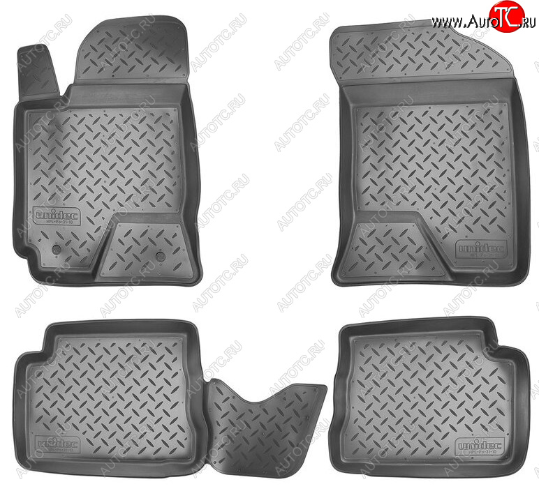 2 069 р. Комплект салонных ковриков Norplast Unidec Hyundai Getz TB хэтчбэк 5 дв. дорестайлинг (2002-2005) (Цвет: черный)  с доставкой в г. Керчь