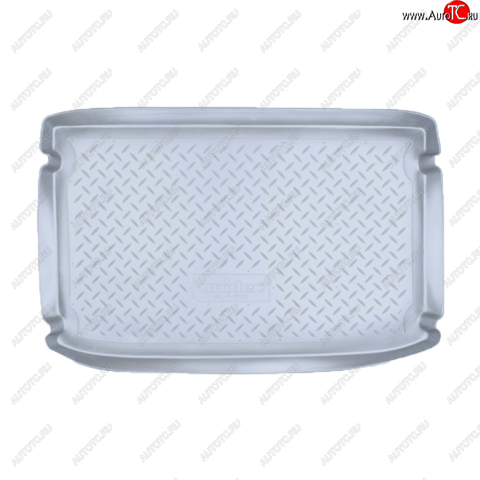 1 559 р. Коврик багажника Norplast Unidec  Hyundai Getz  TB (2002-2010) хэтчбэк 5 дв. дорестайлинг, хэтчбэк 5 дв. рестайлинг (Цвет: серый)  с доставкой в г. Керчь
