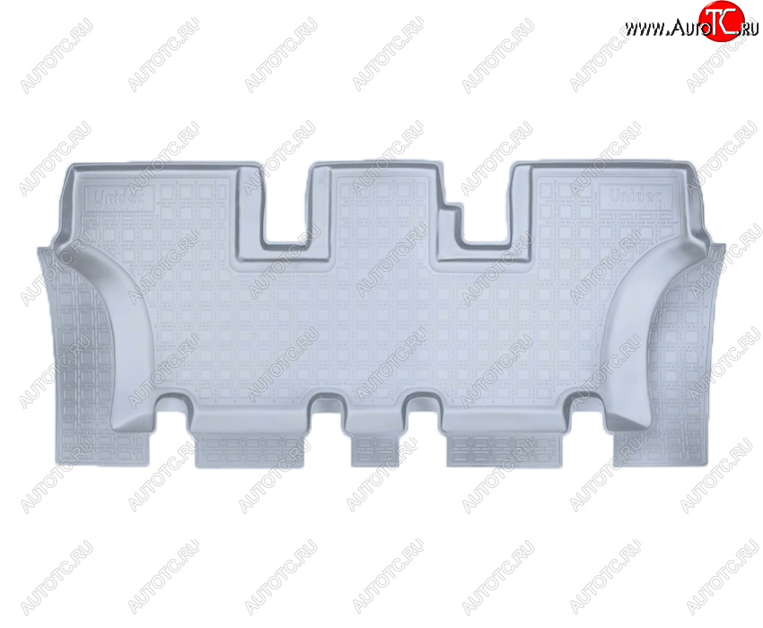 1 339 р. Коврики салона Norplast Unidec (3 ряд)  Hyundai Santa Fe  DM (2012-2019) дорестайлинг, рестайлинг (Цвет: серый)  с доставкой в г. Керчь