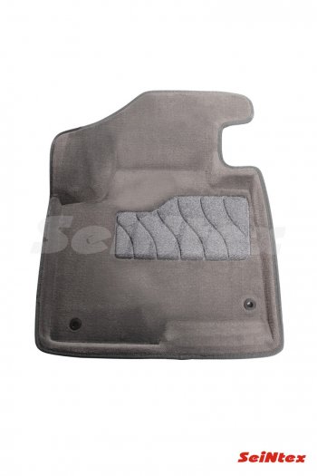 7 649 р. Текстильные коврики в салон SEINTEX 3D серые  Hyundai Santa Fe  DM (2012-2019) дорестайлинг, рестайлинг  с доставкой в г. Керчь. Увеличить фотографию 2