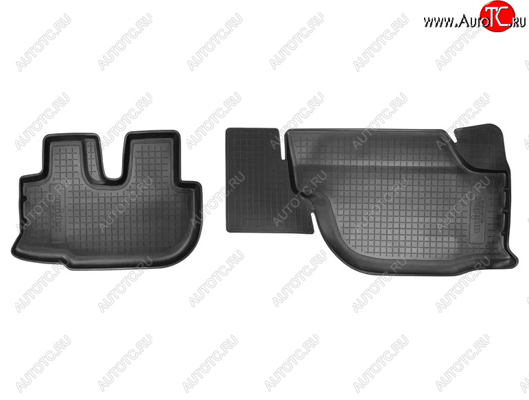 1 469 р. Комплект салонных ковриков Norplast Unidec Hyundai HD-72 (2004-2008) (Цвет: черный)  с доставкой в г. Керчь