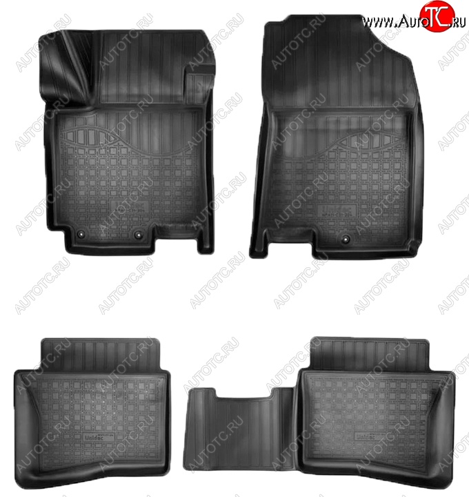 2 499 р. Коврики салонные Noplast (3D)  Hyundai i20  GB (2014-2020) хэтчбэк 5 дв. дорестайлинг, хэтчбэк 5 дв. рестайлинг (Черные)  с доставкой в г. Керчь