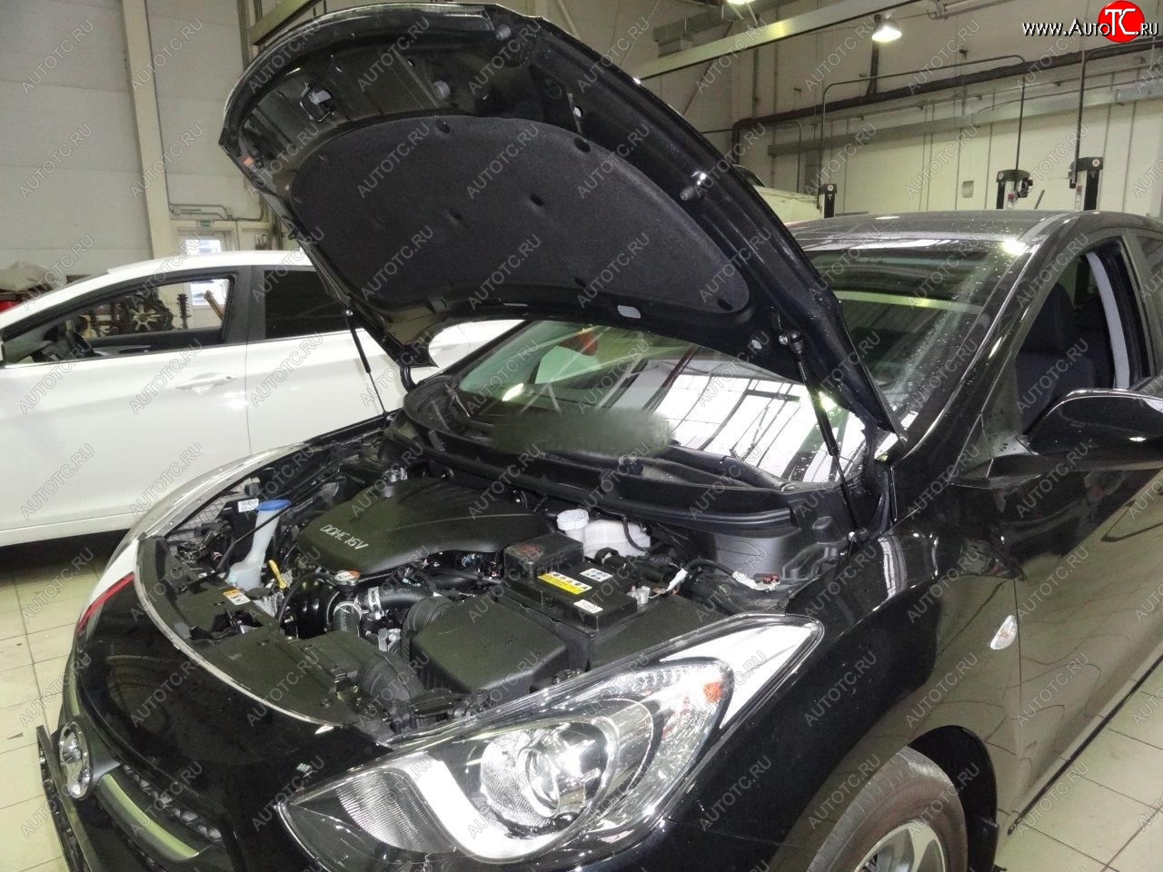 2 049 р. Упоры капота Russtal Hyundai I30 2 GD дорестайлинг универсал (2011-2015)  с доставкой в г. Керчь
