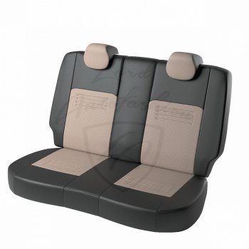 Чехлы для сидений Lord Autofashion Турин (экокожа) Hyundai I30 ( 2 GD,  3 PD) (2011-2020) дорестайлинг универсал, дорестайлинг, хэтчбэк 5 дв., рестайлинг универсал, рестайлинг, хэтчбэк 5 дв., хэтчбэк (Черный, вставка бежевая)