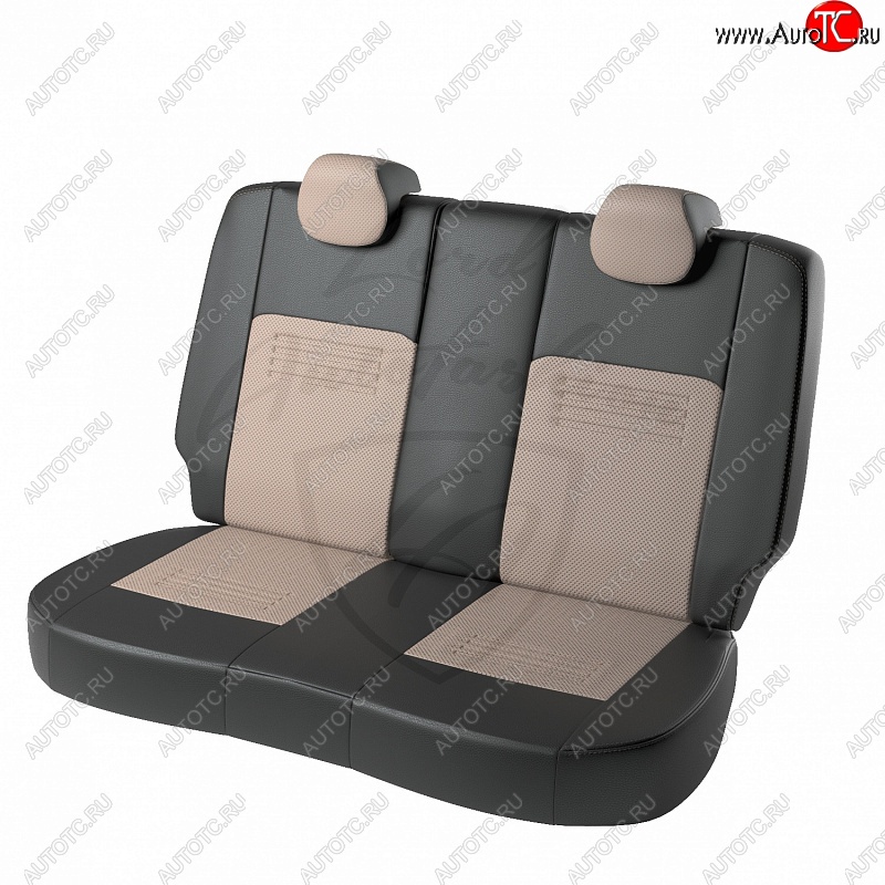 9 449 р. Чехлы для сидений Lord Autofashion Турин (экокожа) Hyundai I30 2 GD дорестайлинг универсал (2011-2015) (Черный, вставка бежевая)  с доставкой в г. Керчь