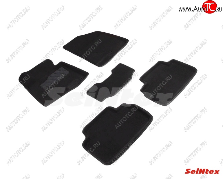 6 699 р. Комплект ворсовых 
 ковриков в салон Seintex (3D)  Hyundai I30 ( 2 GD,  3 PD) (2011-2020) дорестайлинг универсал, рестайлинг универсал, хэтчбэк (Черный)  с доставкой в г. Керчь