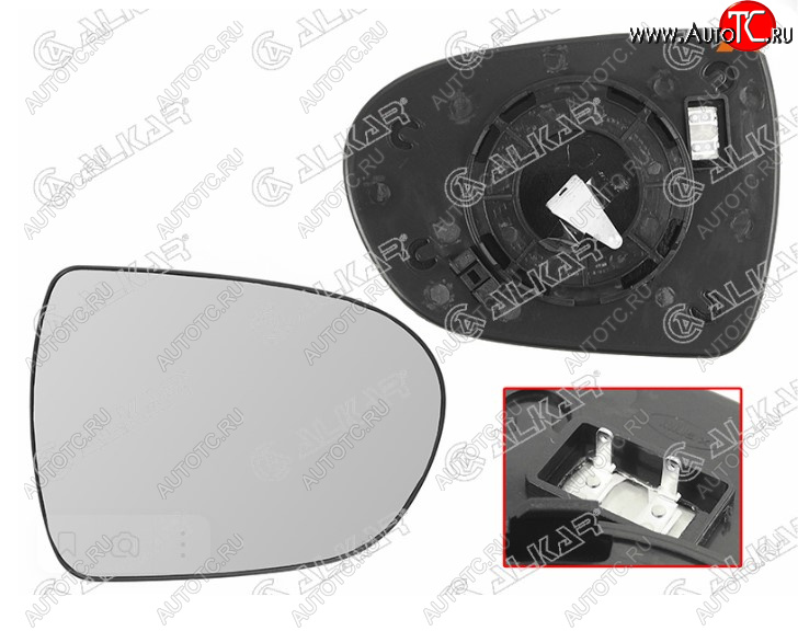 1 259 р. Правое полотно зеркала ALCAR (сферическое с обогревом) Hyundai I40 1 VF дорестайлинг седан (2011-2015)  с доставкой в г. Керчь