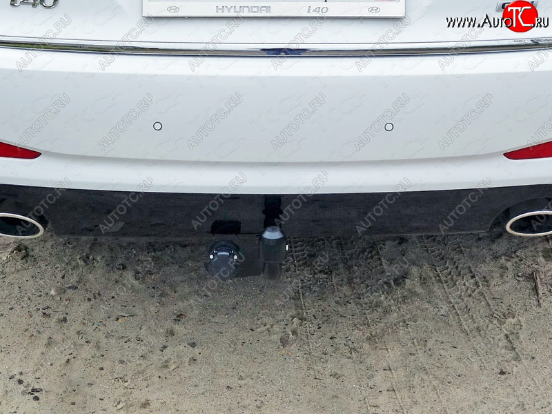 10 999 р. Фаркоп (тягово-сцепное устройство) TCC Hyundai I40 1 VF дорестайлинг седан (2011-2015) (Оцинкованный, шар A )  с доставкой в г. Керчь
