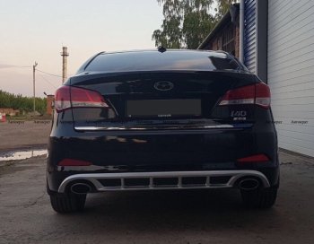 5 649 р. Юбка заднего бампера АВТОКРАТ Hyundai I40 1 VF дорестайлинг седан (2011-2015) (Неокрашенная)  с доставкой в г. Керчь. Увеличить фотографию 5