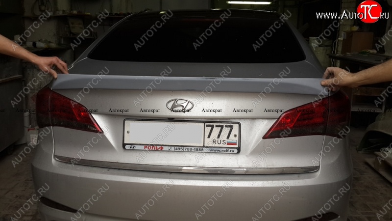 3 899 р. Лип спойлер АВТОКРАТ  Hyundai I40  1 VF (2011-2019) дорестайлинг седан, рестайлинг седан (Неокрашенный)  с доставкой в г. Керчь