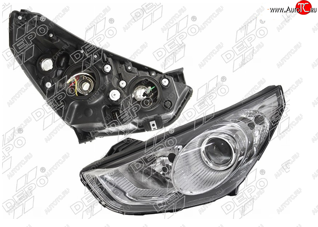 15 899 р. Левая фара DEPO  Hyundai IX35  LM (2009-2013) дорестайлинг  с доставкой в г. Керчь