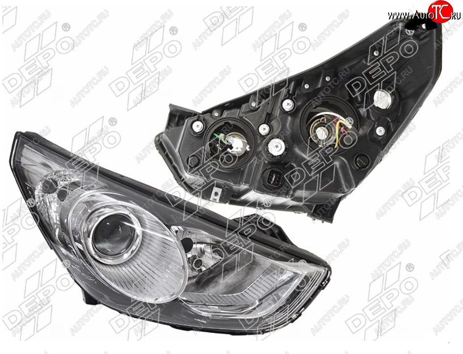 15 899 р. Правая фара DEPO  Hyundai IX35  LM (2009-2013) дорестайлинг  с доставкой в г. Керчь