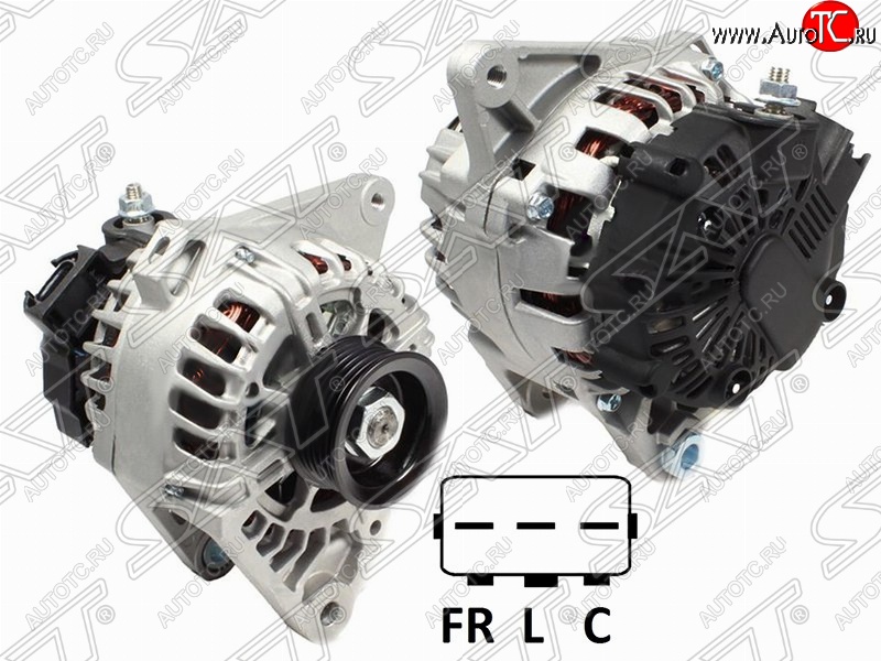11 449 р. Генератор (2.0, 2,0 GDi) SAT (12V, 120A)  Hyundai IX35 ( LM,  NU) (2009-2025), Hyundai Tucson  LM (2010-2017), KIA Sportage  3 SL (2010-2016)  с доставкой в г. Керчь