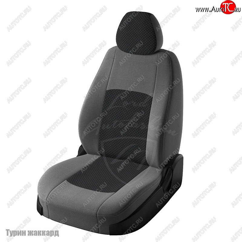 6 249 р. Чехлы для сидений Lord Autofashion Турин (жаккард)  Hyundai IX35  LM (2009-2018), KIA Sportage  3 SL (2010-2016) (Серый Норд, вставка Эльбрус)  с доставкой в г. Керчь