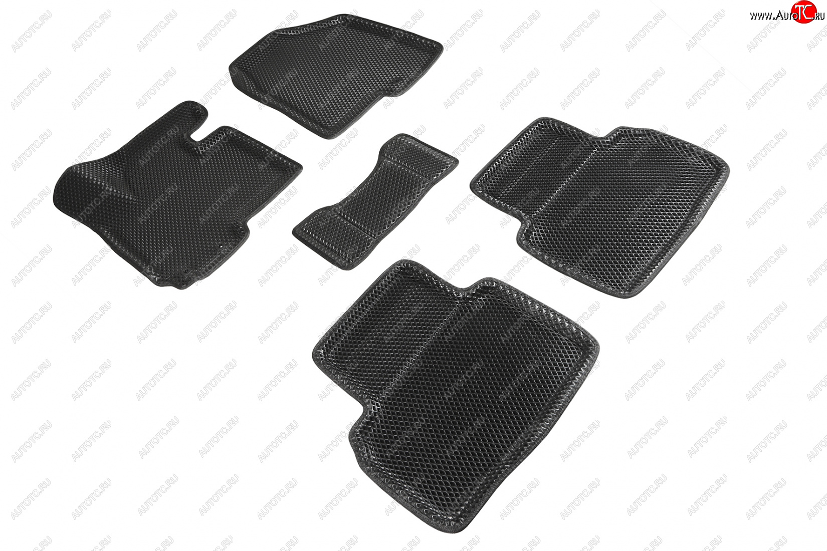 5 399 р. Коврики в салон EVA 3D РОМБ (полимер)  Hyundai IX35  LM (2009-2018), KIA Sportage  3 SL (2010-2014)  с доставкой в г. Керчь