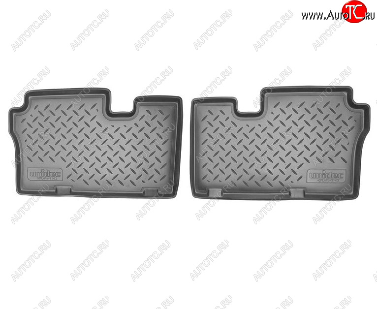 1 159 р. Комплект салонных ковриков Norplast Unidec (3-ий ряд) Hyundai IX55 EN (2006-2013) (Цвет: черный)  с доставкой в г. Керчь