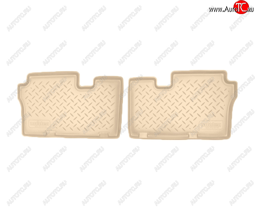1 489 р. Коврики салона Norplast Unidec (3 ряд)  Hyundai IX55  EN (2006-2013) (Цвет: бежевый)  с доставкой в г. Керчь