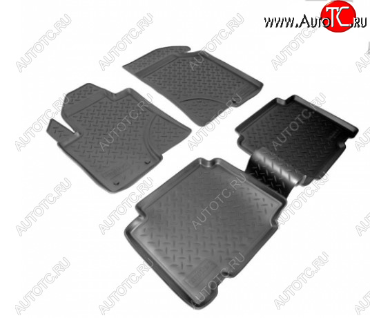 2 799 р. Комплект салонных ковриков Norplast Hyundai IX55 EN (2006-2013) (Цвет: черный)  с доставкой в г. Керчь