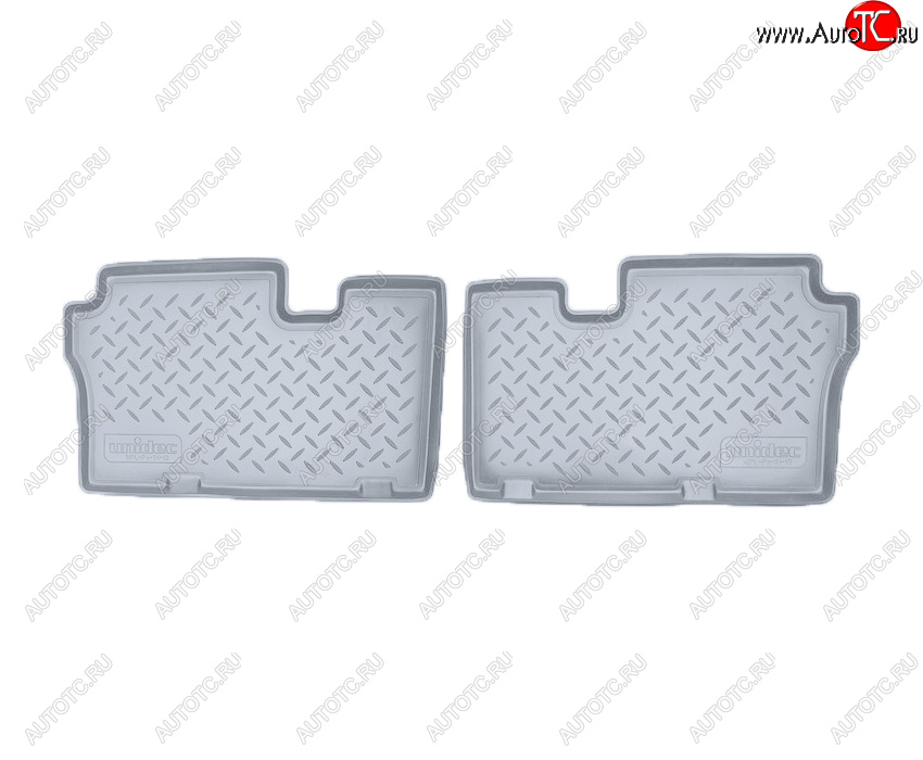 1 489 р. Коврики салона Norplast Unidec (3 ряд)  Hyundai IX55  EN (2006-2013) (Цвет: серый)  с доставкой в г. Керчь