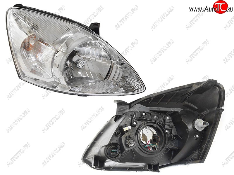 5 949 р. Правая фара SAT  Hyundai Matrix  1 FC (2008-2010) 2-ой рестайлинг  с доставкой в г. Керчь