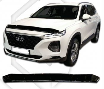 Дефлектор капота CA-Plastic Hyundai Santa Fe TM рестайлинг (2020-2022)
