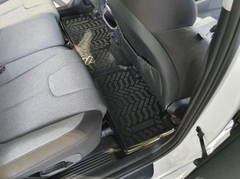 1 749 р. Hyundai Santa Fe (2018-) салон (3D с подпятником) . Aileron. Hyundai Santa Fe TM дорестайлинг (2018-2021)  с доставкой в г. Керчь. Увеличить фотографию 2