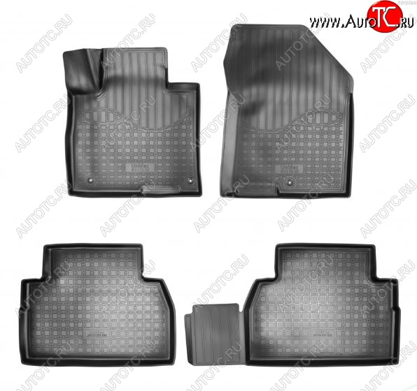 2 799 р. Коврики салонные Noplast (5 мест)  Hyundai Santa Fe  TM (2018-2022) дорестайлинг, рестайлинг  с доставкой в г. Керчь