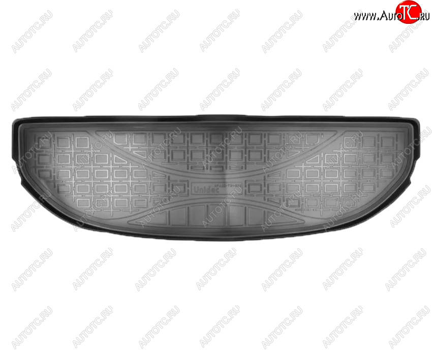 1 269 р. Коврик багажника Norplast Unidec (7 мест, короткий)  Hyundai Santa Fe  TM (2018-2022) дорестайлинг, рестайлинг (Цвет: черный)  с доставкой в г. Керчь