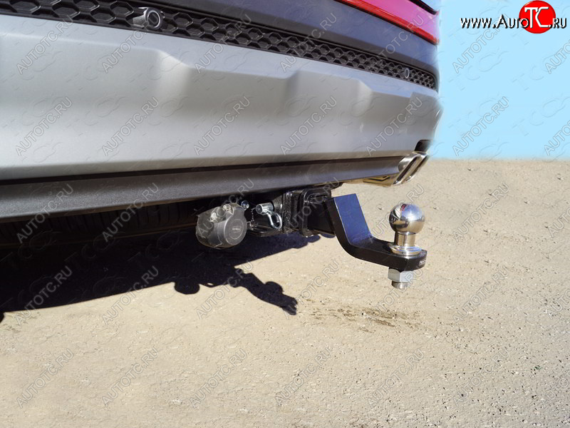 17 699 р. Фаркоп (тягово-сцепное устройство) TCC Hyundai Santa Fe TM дорестайлинг (2018-2021) (Оцинкованный, шар E)  с доставкой в г. Керчь