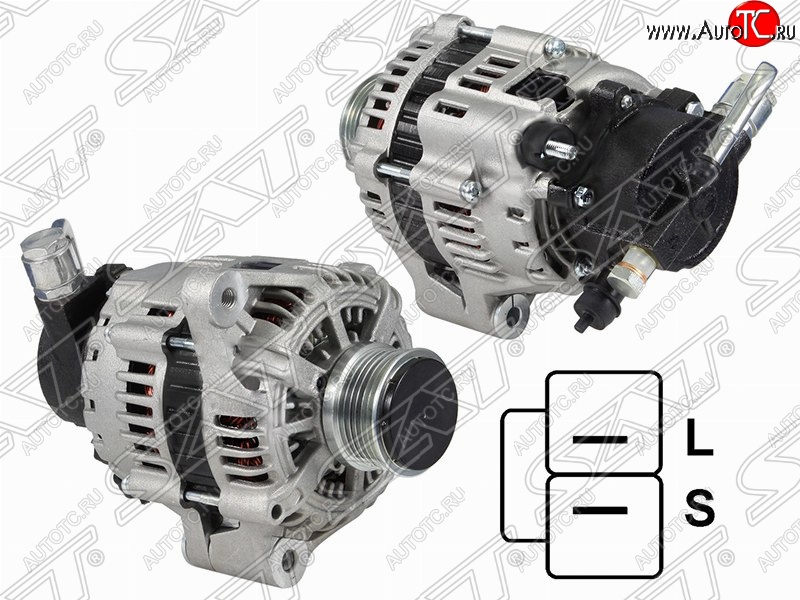 12 999 р. Генератор SAT (12V, 120A, 2.0)  Hyundai Santa Fe  SM (2000-2012)  с доставкой в г. Керчь