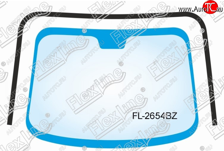 3 399 р. Молдинг лобового стекла FlexLine Hyundai Santa Fe CM рестайлинг (2009-2012)  с доставкой в г. Керчь