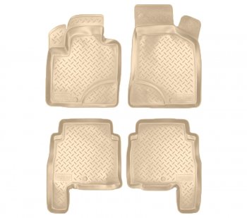 Коврики салона Norplast Unidec Hyundai Santa Fe CM дорестайлинг (2006-2009) (Цвет: бежевый)