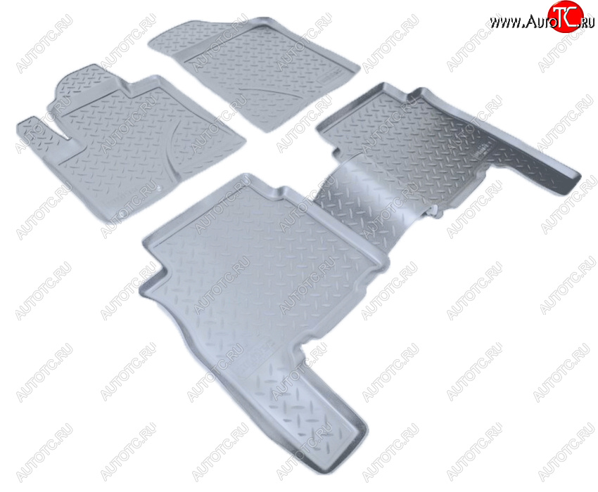 3 199 р. Коврики салона Norplast Unidec  Hyundai Santa Fe  CM (2009-2012) рестайлинг (Цвет: серый)  с доставкой в г. Керчь