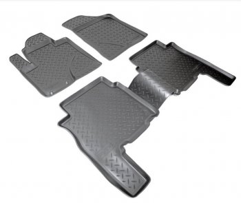 Комплект салонных ковриков Norplast Unidec Hyundai Santa Fe  CM (2009-2012) рестайлинг (Цвет: черный)